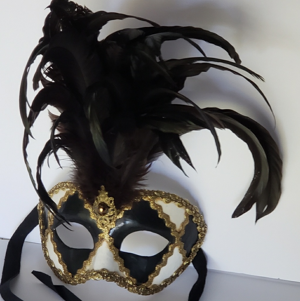 Vintage Venetian mask-(handmade in Italy)